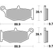 Plăcuță de frână RQ CARBON HI-TECH ROAD RACING SBS 833RQ Plăcuță de frână RQ CARBON HI-TECH ROAD RACING SBS 833RQ thumb