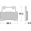 Plăcuță de frână ceramic street SBS 844HF thumb