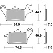 Plăcuță de frână ceramică street SBS 925HF Plăcuță de frână ceramică street SBS 925HF thumb