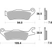 Plăcuțe de frână ceramice pentru stradă SBS 951HF Plăcuțe de frână ceramice pentru stradă SBS 951HF thumb