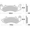 Plăcuță de frână ceramică street SBS 968HF Plăcuță de frână ceramică street SBS 968HF thumb