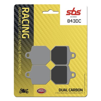 Plăcuță de frână dual carbon hi-tech racing SBS 843DC