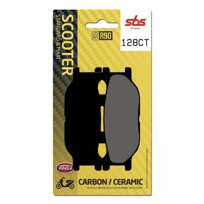 Plăcuță de frână carbon ceramic hi-tech scooter SBS 128CT Plăcuță de frână carbon ceramic hi-tech scooter SBS 128CT