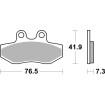 Plăcuță de frână ceramică street SBS 186HF Plăcuță de frână ceramică street SBS 186HF thumb