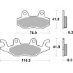 Plăcuță de frână ceramică street SBS 210HF Plăcuță de frână ceramică street SBS 210HF thumb