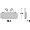 Plăcuță de frână ceramică street SBS 588HF Plăcuță de frână ceramică street SBS 588HF thumb