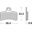Plăcuță de frână ceramică street SBS 815HF thumb