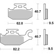 Plăcuță de frână ceramică street SBS 754HF Plăcuță de frână ceramică street SBS 754HF thumb