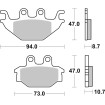 Plăcuță de frână ceramică street SBS 810HF Plăcuță de frână ceramică street SBS 810HF thumb