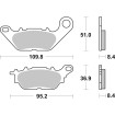 Plăcuță de frână carbon hi-tech street SBS 227CT Plăcuță de frână carbon hi-tech street SBS 227CT thumb