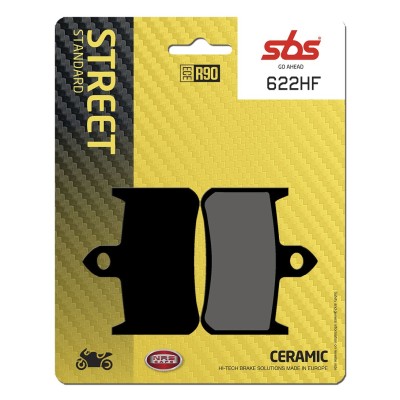 Plăcuță de frână ceramică stradală SBS 622HF Plăcuță de frână ceramică stradală SBS 622HF