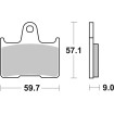 Plăcuță de frână ceramică street SBS 765HF thumb