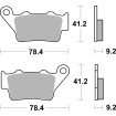 Plăcuță de frână ceramică street SBS 675H.HF Plăcuță de frână ceramică street SBS 675H.HF thumb