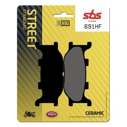 Plăcuță de frână ceramică street SBS 691HF Plăcuță de frână ceramică street SBS 691HF