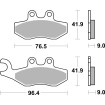 Plăcuță de frână carbon hi-tech street SBS 177CT Plăcuță de frână carbon hi-tech street SBS 177CT thumb