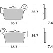 Plăcuțe de frână ceramice STREET SBS 199HF Plăcuțe de frână ceramice STREET SBS 199HF thumb