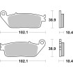 Plăcuță de frână carbon hi-tech street SBS 181CT Plăcuță de frână carbon hi-tech street SBS 181CT thumb