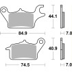 Plăcuță de frână ceramică street SBS 216HF Plăcuță de frână ceramică street SBS 216HF thumb