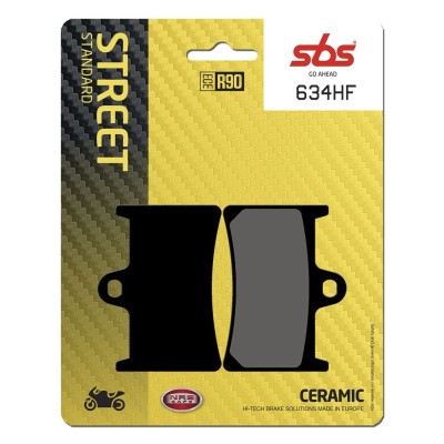 Plăcuță de frână ceramică stradală SBS 634HF Plăcuță de frână ceramică stradală SBS 634HF