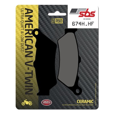 Plăcuță de frână ceramică street SBS 674H.HF