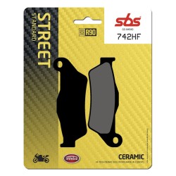 Plăcuță de frână ceramică stradală SBS 742HF Plăcuță de frână ceramică stradală SBS 742HF