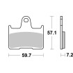 Plăcuță de frână RQ CARBON HI-TECH ROAD RACING SBS 984RQ Plăcuță de frână RQ CARBON HI-TECH ROAD RACING SBS 984RQ thumb