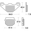Plăcuță de frână ceramică street SBS 101HF Plăcuță de frână ceramică street SBS 101HF thumb