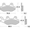 Plăcuță de frână ceramică street SBS 163HF Plăcuță de frână ceramică street SBS 163HF thumb