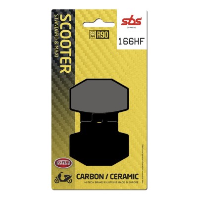 Plăcuță de frână ceramică street SBS 166HF Plăcuță de frână ceramică street SBS 166HF