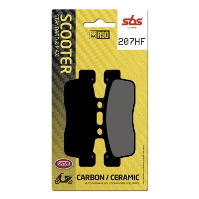 Plăcuță de frână ceramică street SBS 207HF Plăcuță de frână ceramică street SBS 207HF