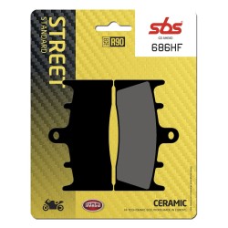 Plăcuță de frână ceramic street SBS 686HF