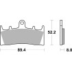 Plăcuță de frână ceramic street SBS 686HF thumb