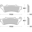 Plăcuță de frână ceramică street SBS 736HF Plăcuță de frână ceramică street SBS 736HF thumb