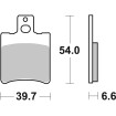 Plăcuță de frână ceramică street SBS 114HF Plăcuță de frână ceramică street SBS 114HF thumb