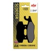Plăcuță de frână ceramică street SBS 119HF Plăcuță de frână ceramică street SBS 119HF thumb