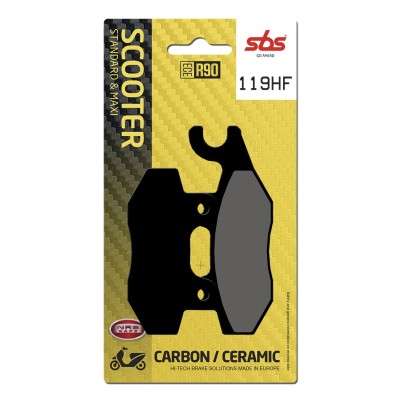Plăcuță de frână ceramică street SBS 119HF Plăcuță de frână ceramică street SBS 119HF