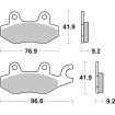 Plăcuță de frână ceramică street SBS 119HF Plăcuță de frână ceramică street SBS 119HF thumb