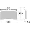 Plăcuțe de frână carbon race SBS 566DC Plăcuțe de frână carbon race SBS 566DC thumb
