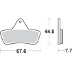 Plăcuțe de frână SBS 758ATS SBS 758ATS thumb