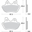 Plăcuță de frână SBS 826HS SBS 826H.HS Plăcuță de frână SBS 826HS SBS 826H.HS thumb