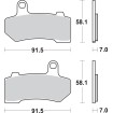 Plăcuță de frână sinterizată 830HS SBS 830H.HS Plăcuță de frână sinterizată 830HS SBS 830H.HS thumb