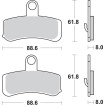 Plăcuță de frână SBS H/D 853HS SBS 853H.HS thumb