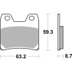 Plăcuțe de frână sinter hi-tech street SBS 770LS thumb