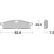 Plăcuțe de frână Sinter Racing Hi-Tech Offroad SBS 589RSI Plăcuțe de frână Sinter Racing Hi-Tech Offroad SBS 589RSI thumb