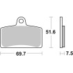 Plăcuțe de frână Sinter Hi-Tech SBS 189MS Plăcuțe de frână Sinter Hi-Tech SBS 189MS thumb