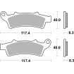 Plăcuțe de frână Sinter Hi-Tech SBS 159MS Plăcuțe de frână Sinter Hi-Tech SBS 159MS thumb