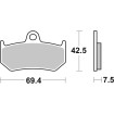 Plăcuțe de frână Sinter Hi-Tech SBS 763LS Plăcuțe de frână Sinter Hi-Tech SBS 763LS thumb
