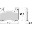 Plăcuțe de frână Dual Sinter Road Racing Dynamic Racing Concept Hi-Tech SBS 806DS-1 thumb
