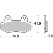 Plăcuțe de frână Sinter Racing Hi-Tech SBS 814HS Plăcuțe de frână Sinter Racing Hi-Tech SBS 814HS thumb