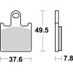 Plăcuțe de frână sinter racing hi-tech SBS 838RST Plăcuțe de frână sinter racing hi-tech SBS 838RST thumb